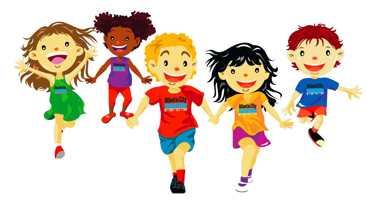 Student running club clipart image 
