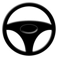 Steering Wheel Icon - Free Vector Graphic for Automotive Websites