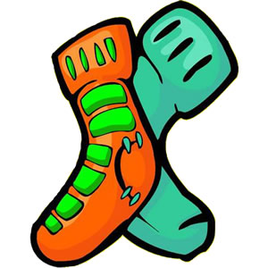 clipart mismatch socks - Clip Art Library