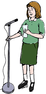 Student Speaking Clipart 