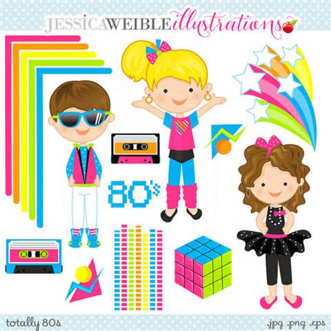 80s style clothing images clipart