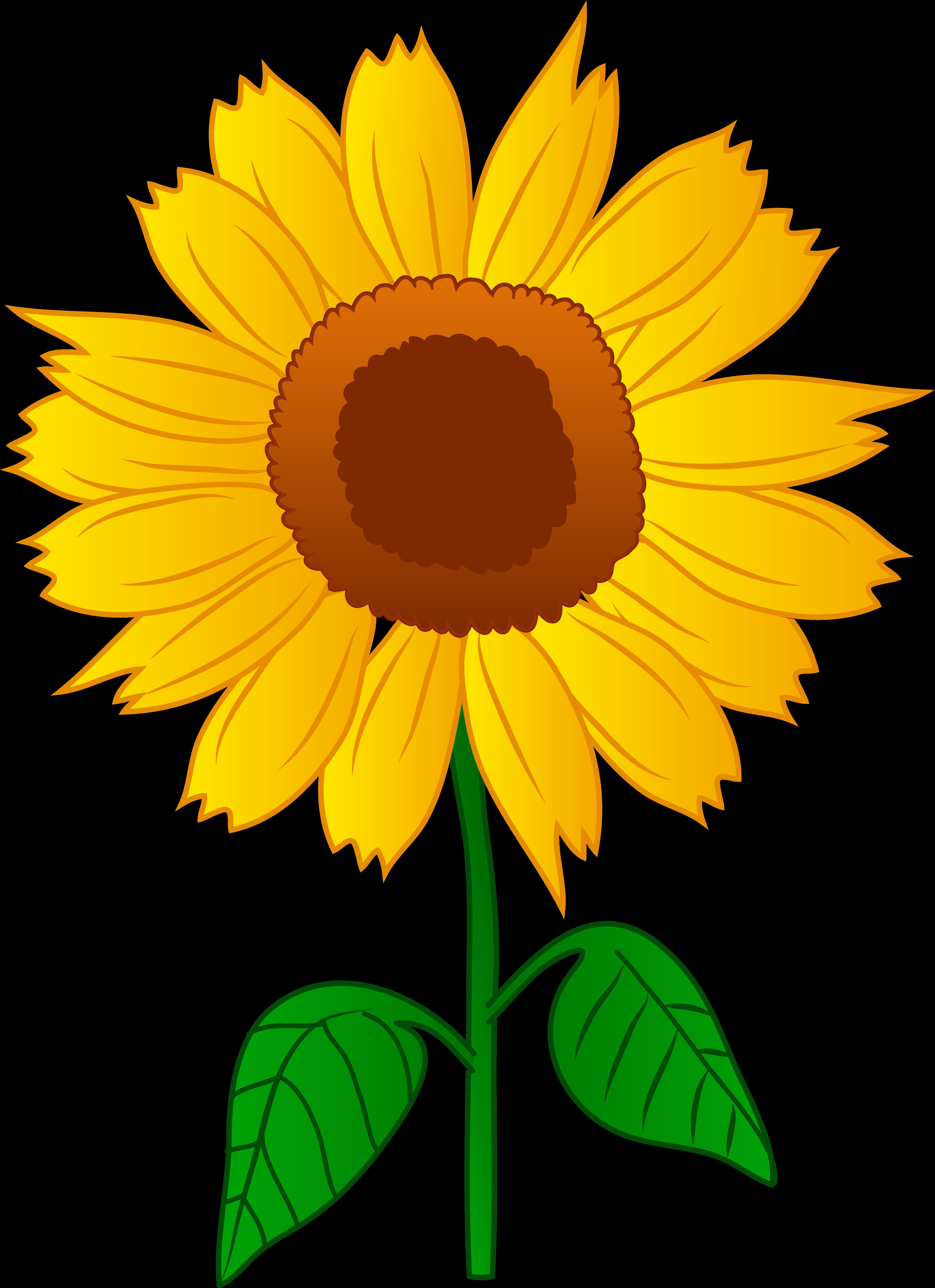 Printable Sunflower Clipart