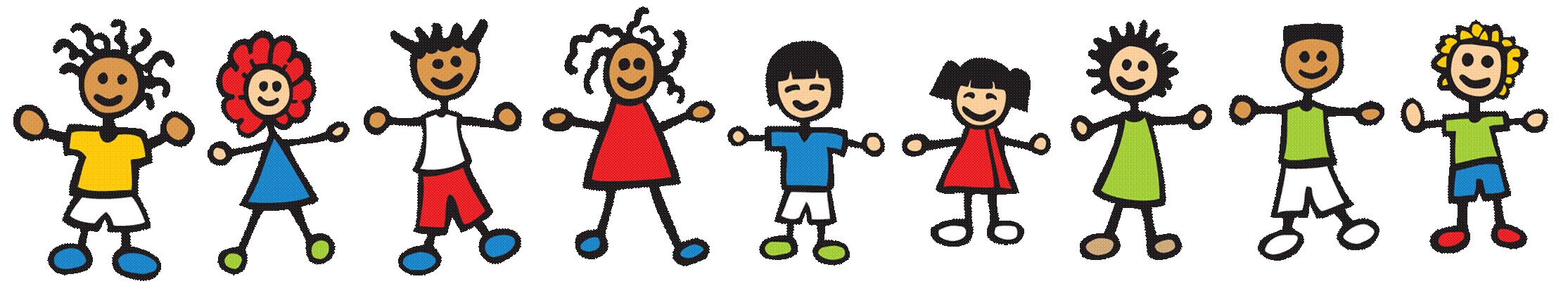 Diverse Children Holding Hands - Inclusive Illustration for Education & Community