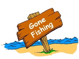 gone fishing sign clipart - Clip Art Library