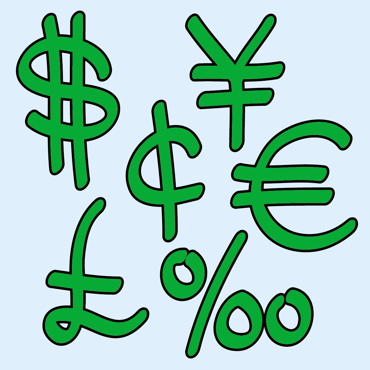 Global Currency Symbols Icon - Financial & Exchange Rate Visual
