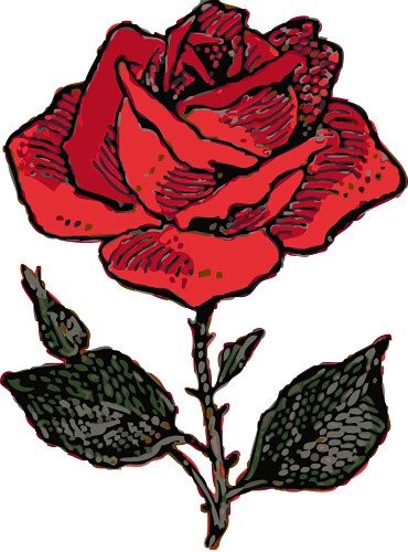 Simple rose clipart free clipart image 2 
