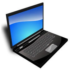 Modern Laptop Computer - High-Performance Portable Computing Device