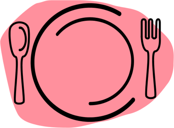 Minimalist Dining Table Setting Icon - Free SVG & PNG Download