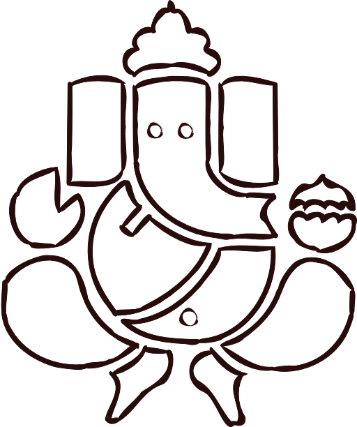 Ganesha Line Art Illustration - Free Download & Usage Guide
