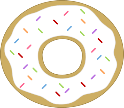 Simpsons donut clipart image 