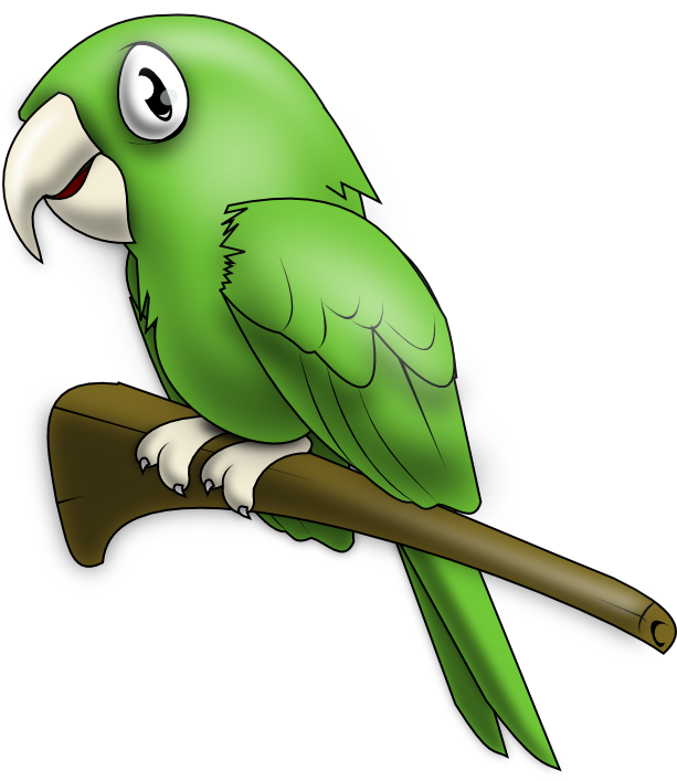 Cute Parrot Clipart 