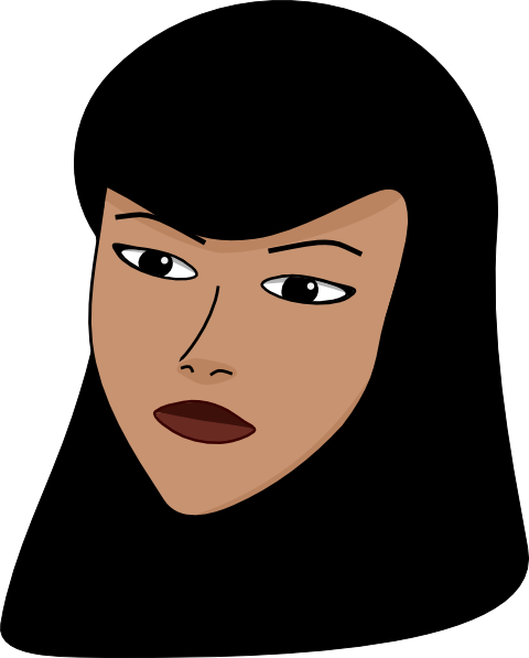 Skeptical Woman Cartoon Illustration - Expressive Vector Art