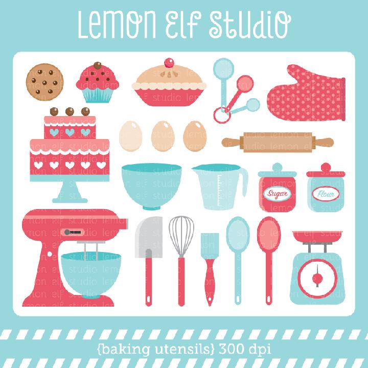Girl Baking A Cake, Cartoon Illustration Stock Image - Royalty Free Image  ID 100153778