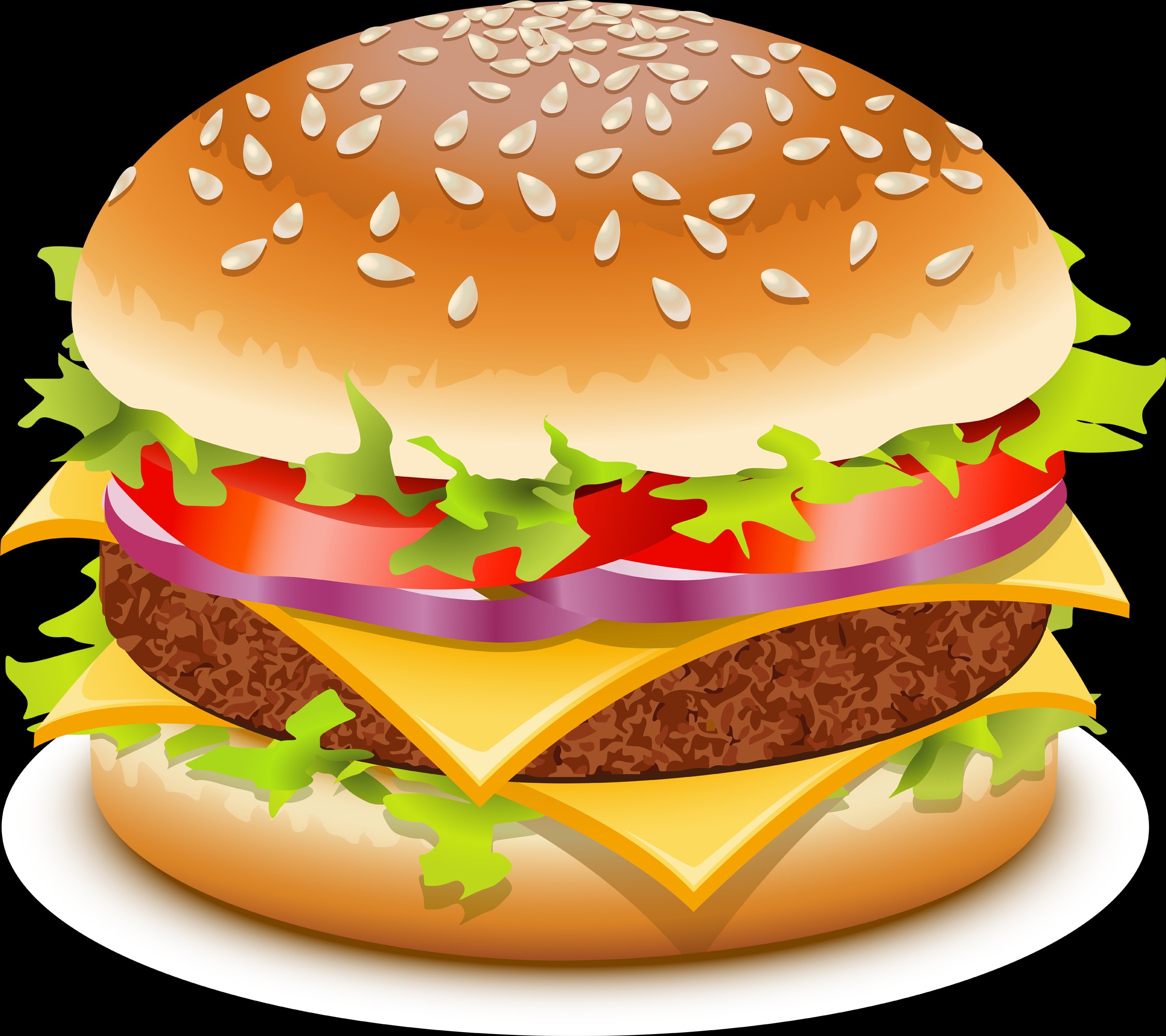 Hamburger cartoon burger clipart image Clip Art Library