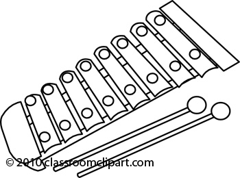 Xylophone Clipart Black And White 