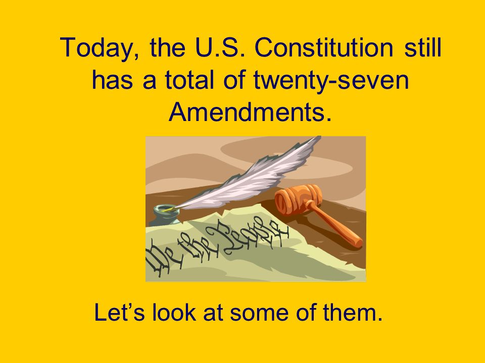 Presentation &quot,Beyond the Bill of Rights More Amendments Clip art 