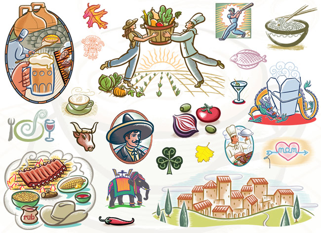 Global Cuisine & Cultural Food Heritage Illustration