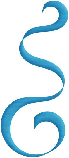 A flowing blue ribbon forming an elegant spiral swirl on a white background.