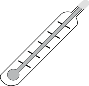 Clinical Thermometer Illustration - Medical Temperature Measurement Tool