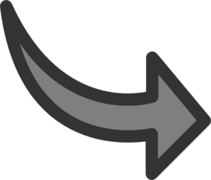 Curved Right Arrow Icon - Navigation and Flow Symbol