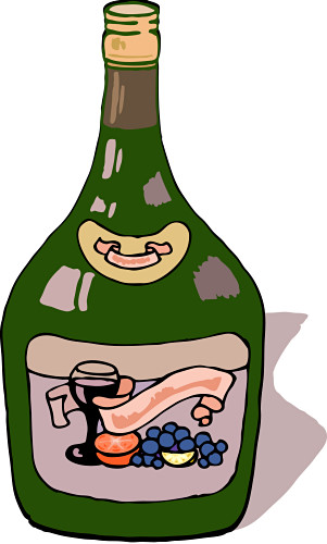 Wine Bottle Clip Art Image 