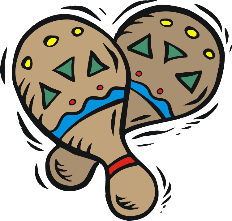 Traditional Mexican Maracas - Vibrant Handcrafted Percussion Instruments