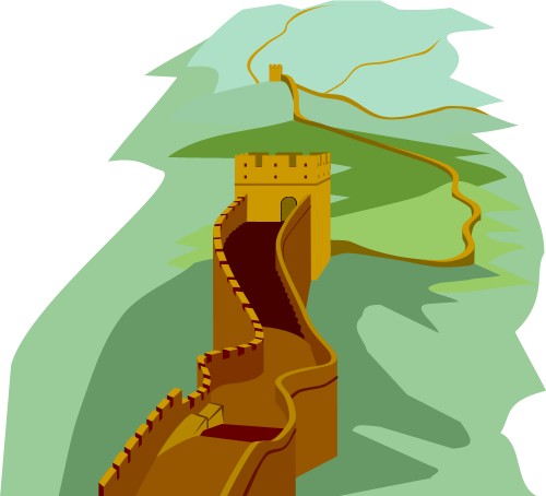 clipart free download of the great wall of china