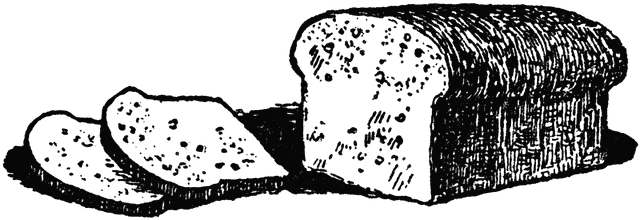 Loaf of bread dog clip art free image