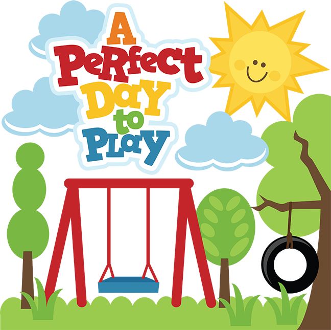 A Perfect Day to Play - Fun Outdoor Playground Scene for Kids