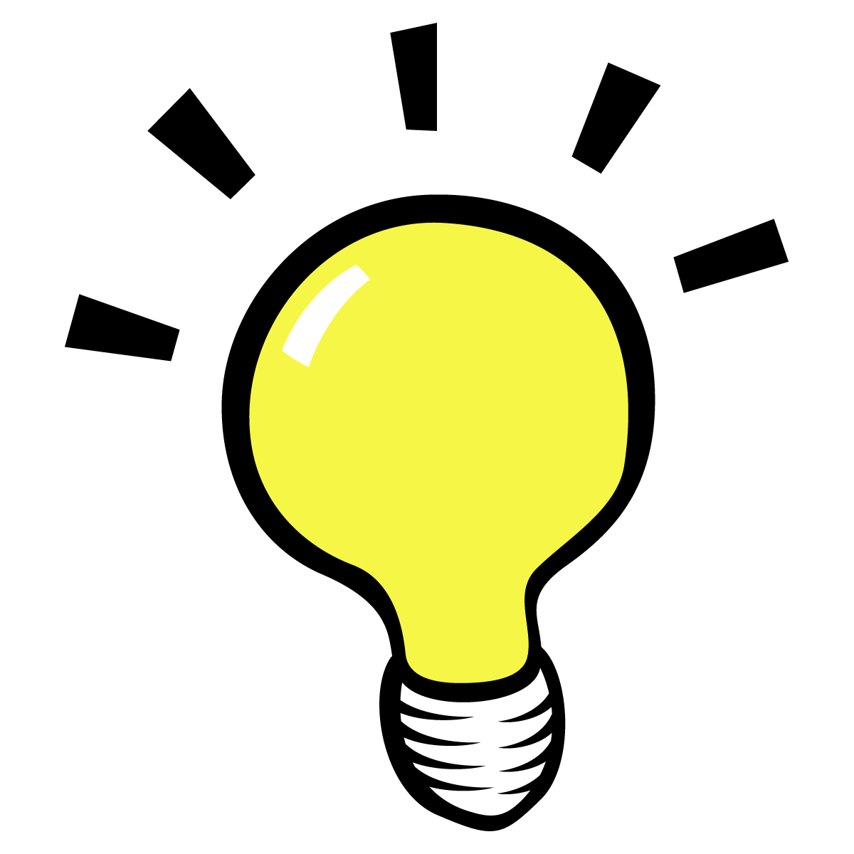 Lightbulb Icon - Symbol of Creativity and Innovation