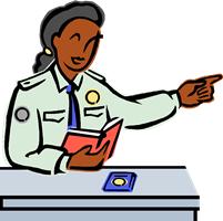 immigration officer clipart