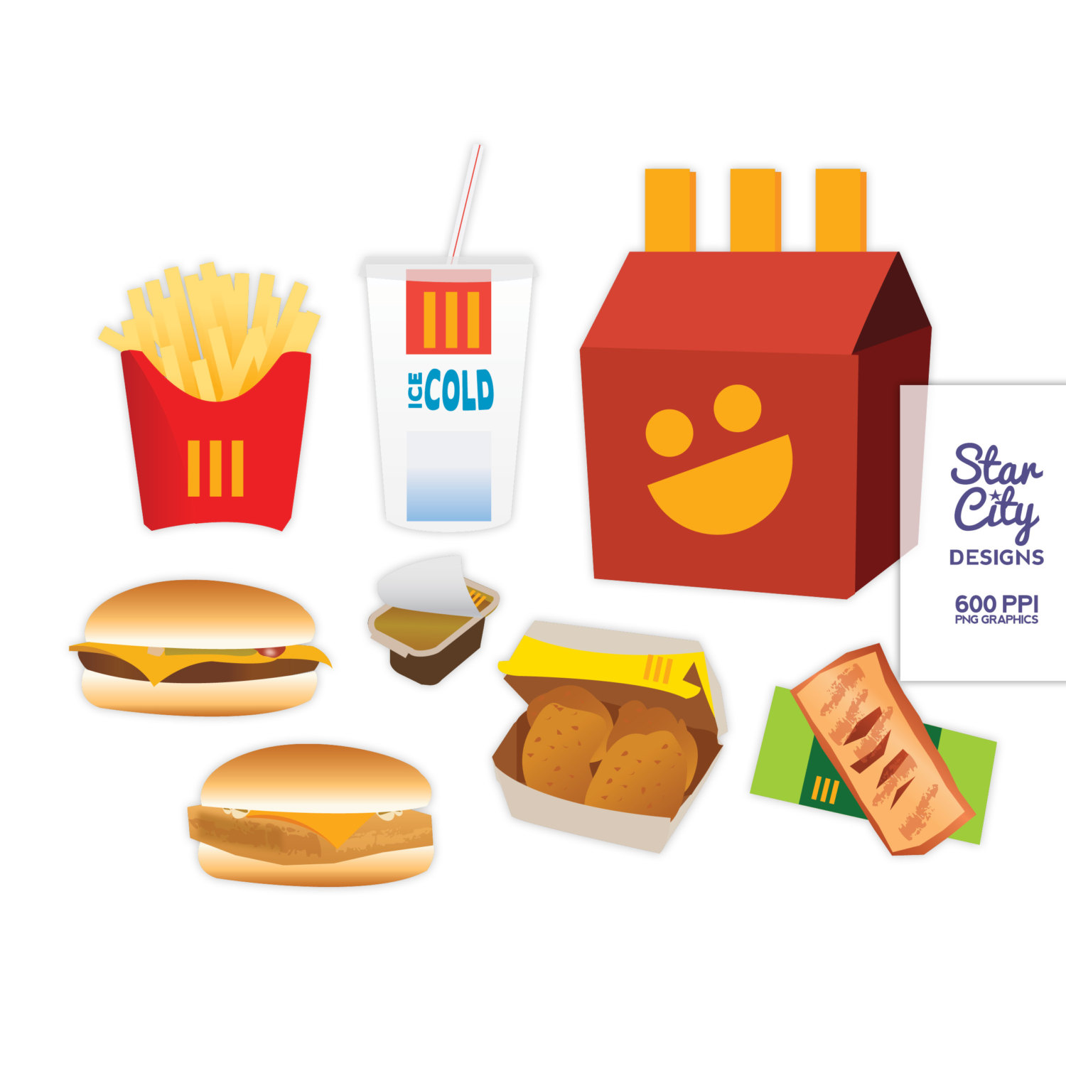 Mcdonalds Fast Food Clipart