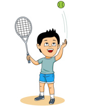 Kids Tennis Activity - Fun & Engaging Sport Illustration
