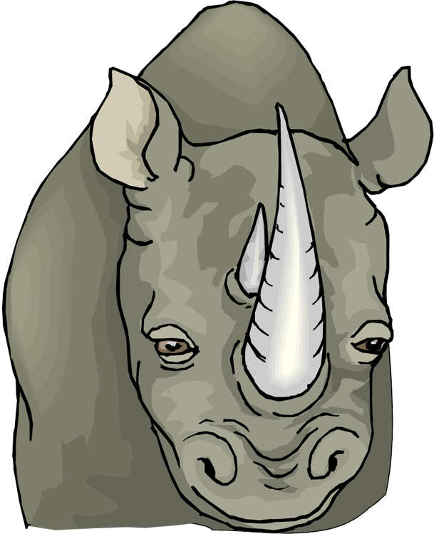 Rhinoceros Illustration - Wildlife Conservation & Education Resource