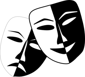 Comedy and Tragedy Masks - Symbol of Theater and Dramatic Arts