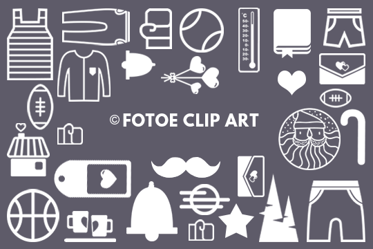 Free Clip Art Icons Set - Sports, Fashion, Holidays & More