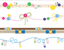 Popular items for sewing clipart 
