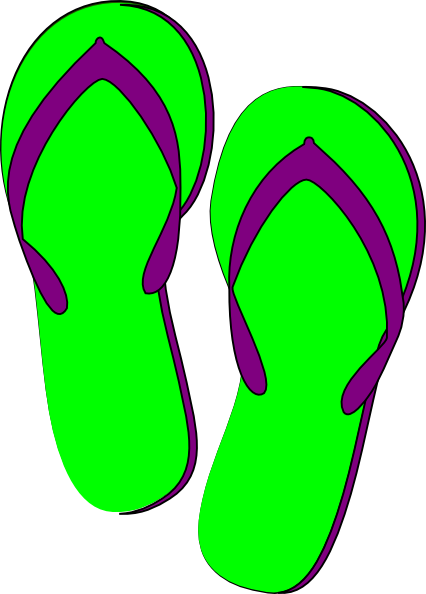 Tan and burgundy flip flops clip art at vector clip image 