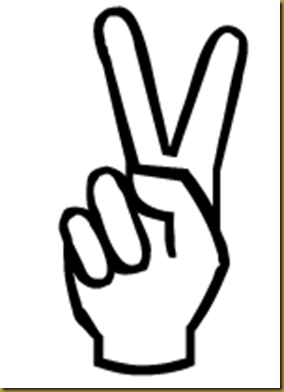 two fingers clipart black and white - Clip Art Library