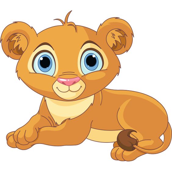 Baby lion lovely lion cub icon facebook symbols emoticons clip art