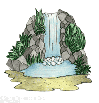 water fall clipart