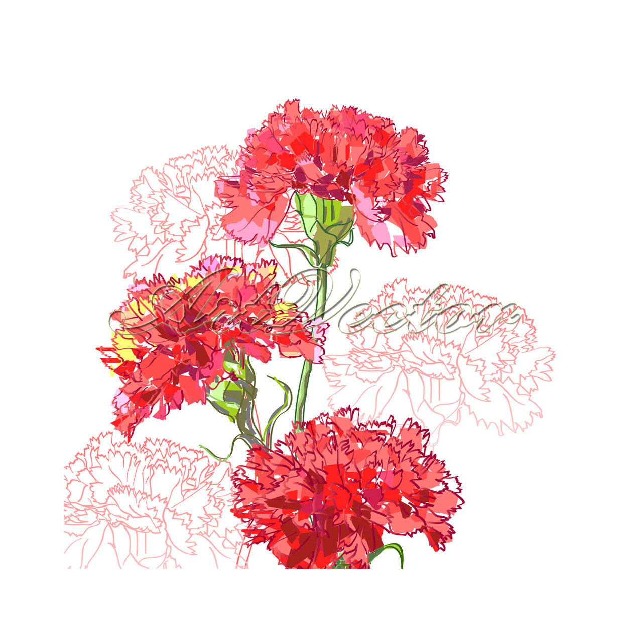 jinxtips: Pink Carnation Flowers Clipart - Carnation flower clipart 20 ...