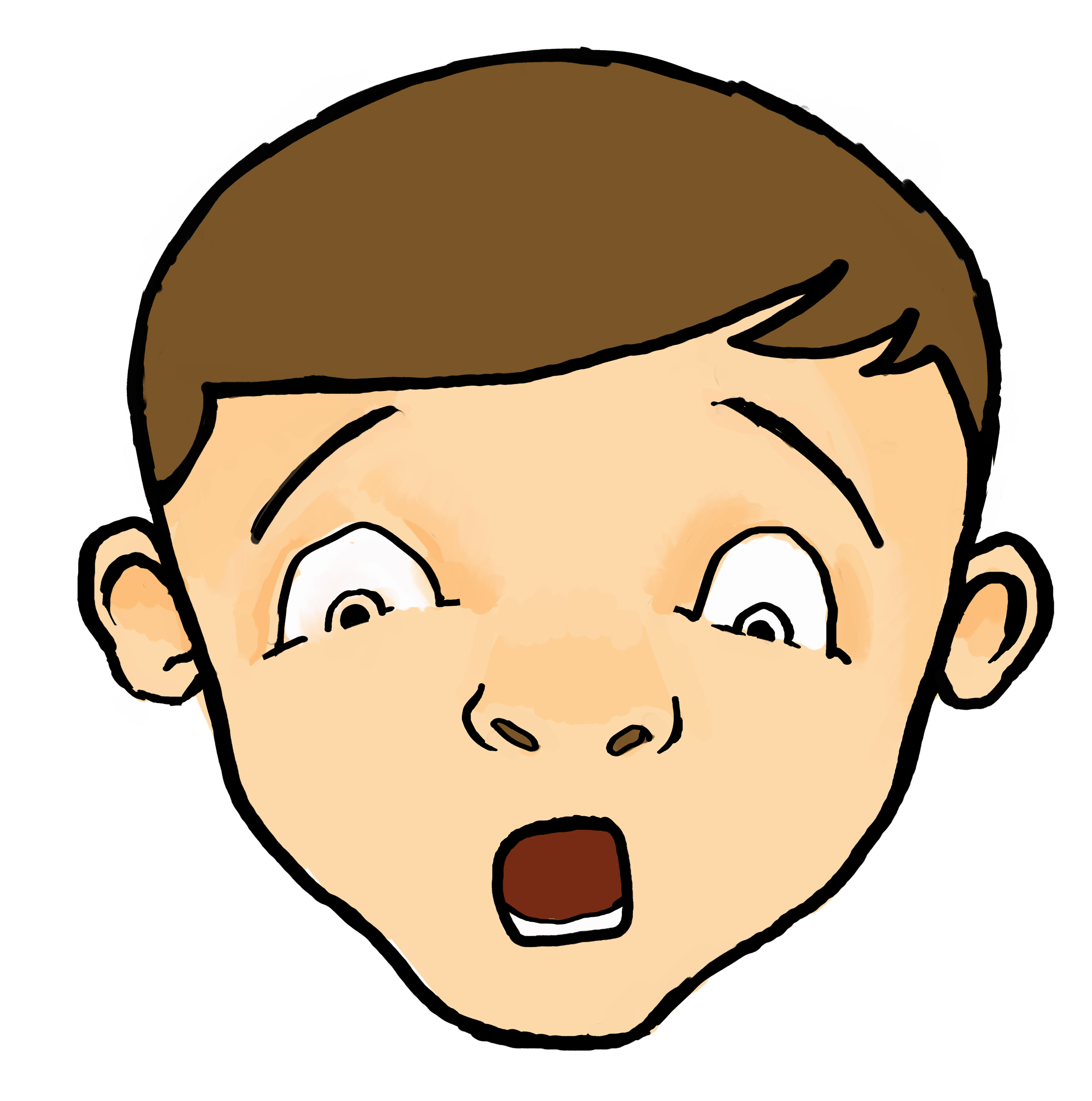 shocked person clip art