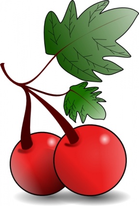 Fresh Red Cherries Illustration - Vibrant Fruit Clipart for Recipes & Design