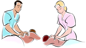Massage therapy free clipart image 