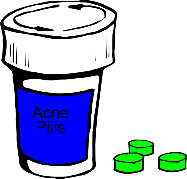 Acne Pills Clip Art 