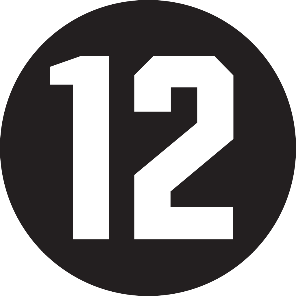 number 12 football jersey - Clip Art Library