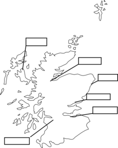 Scotland Template To Annotate Clip Art