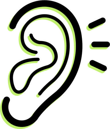 listen ear cartoon