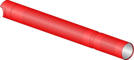 Red Ribbed Conduit Sleeve - Durable Cable Protection & Routing Solution